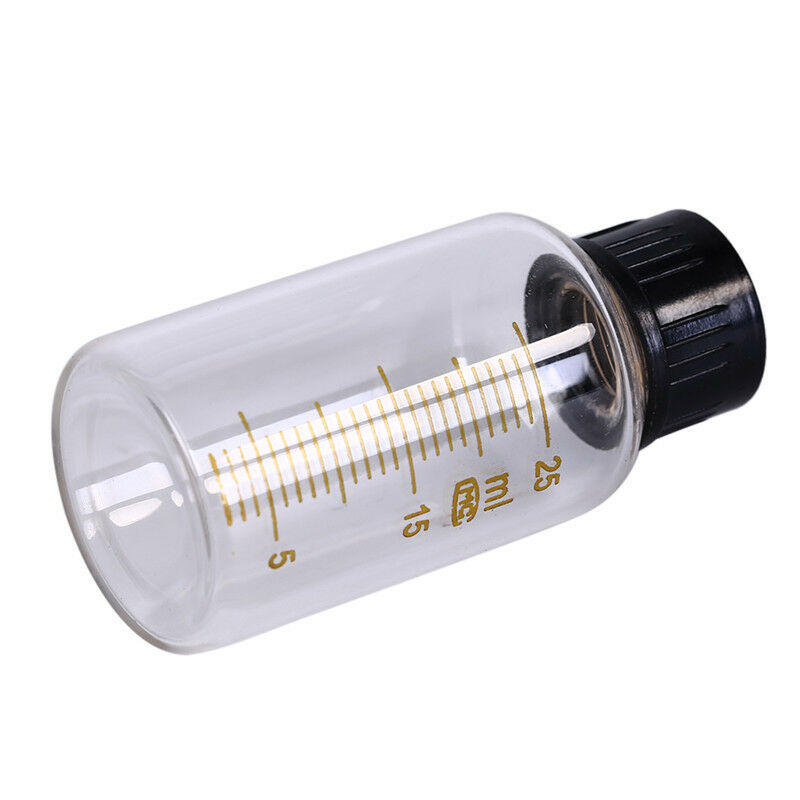 1pcs 25ml Scale lab glass vials bottles clear containers with black screw .l8