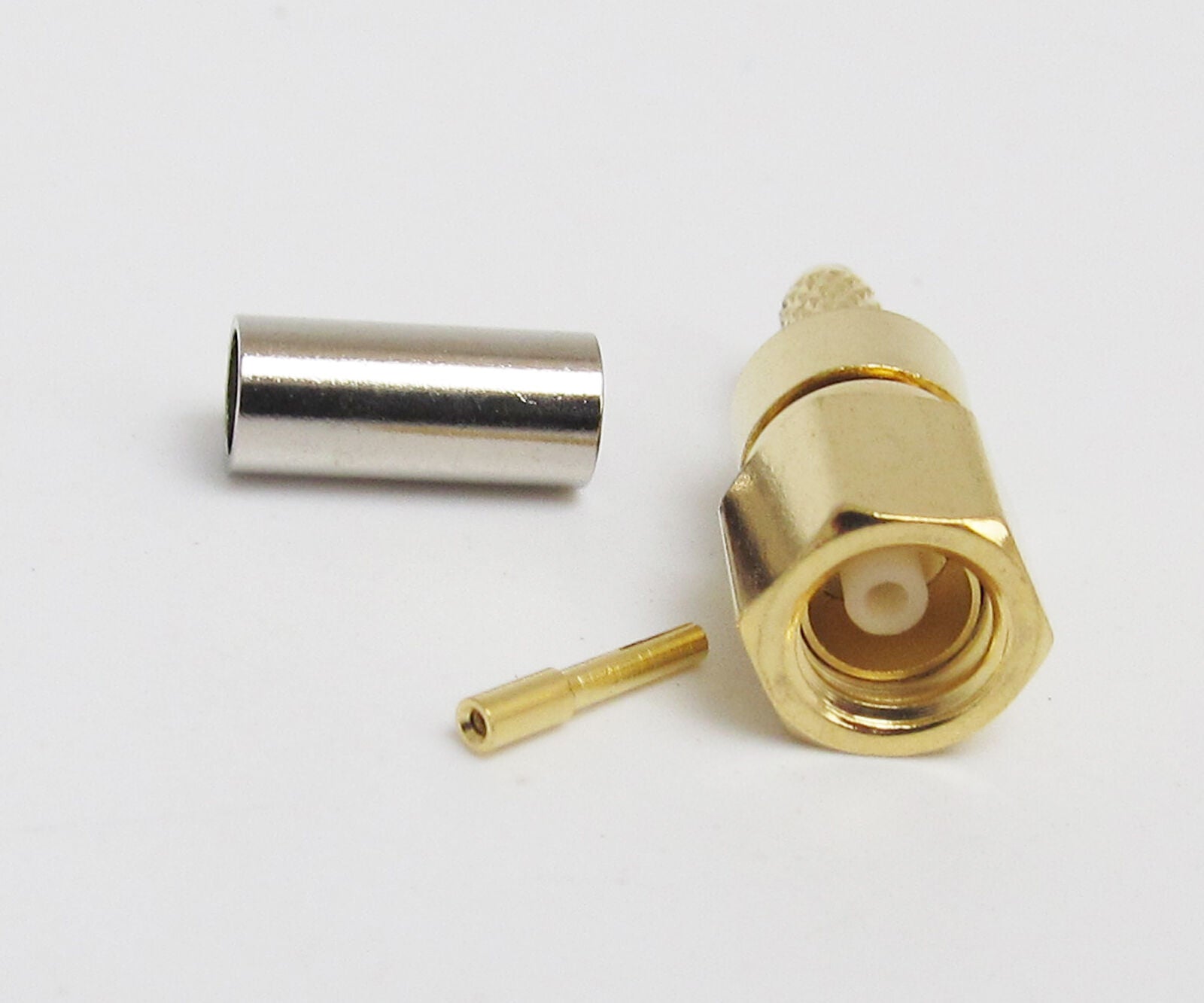 50pcs SMC Female Crimp Straight RF Connector for RG174 RG179 RG316 RG188 Cable