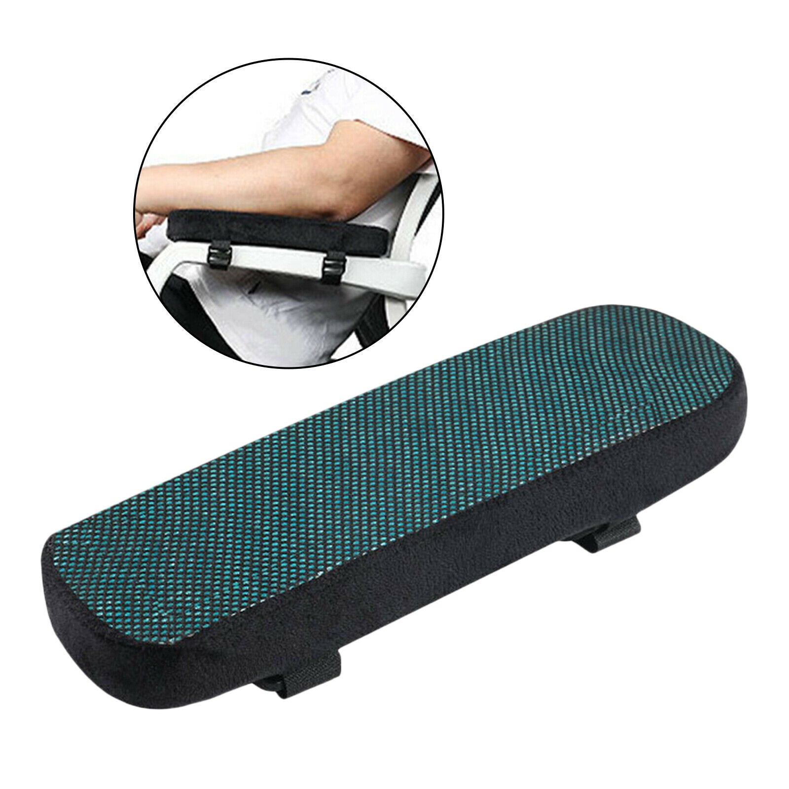 Soft Gel Chair Armrest Cushion Pads Elbow Arm Rest Pillow Universal Washable