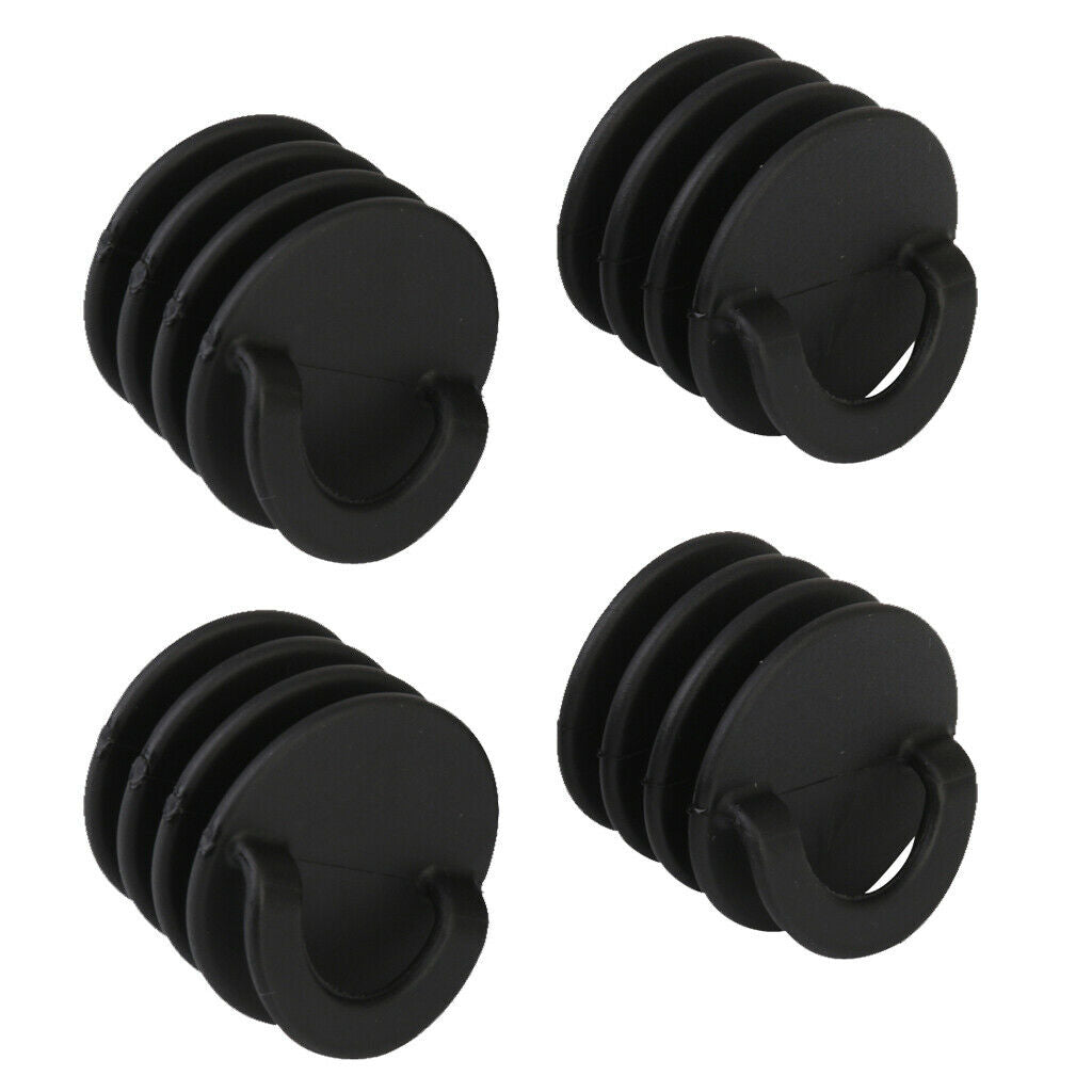 4 Pieces  Kayak Scupper Stopper Large with Flagpole Mounting Base Hardware