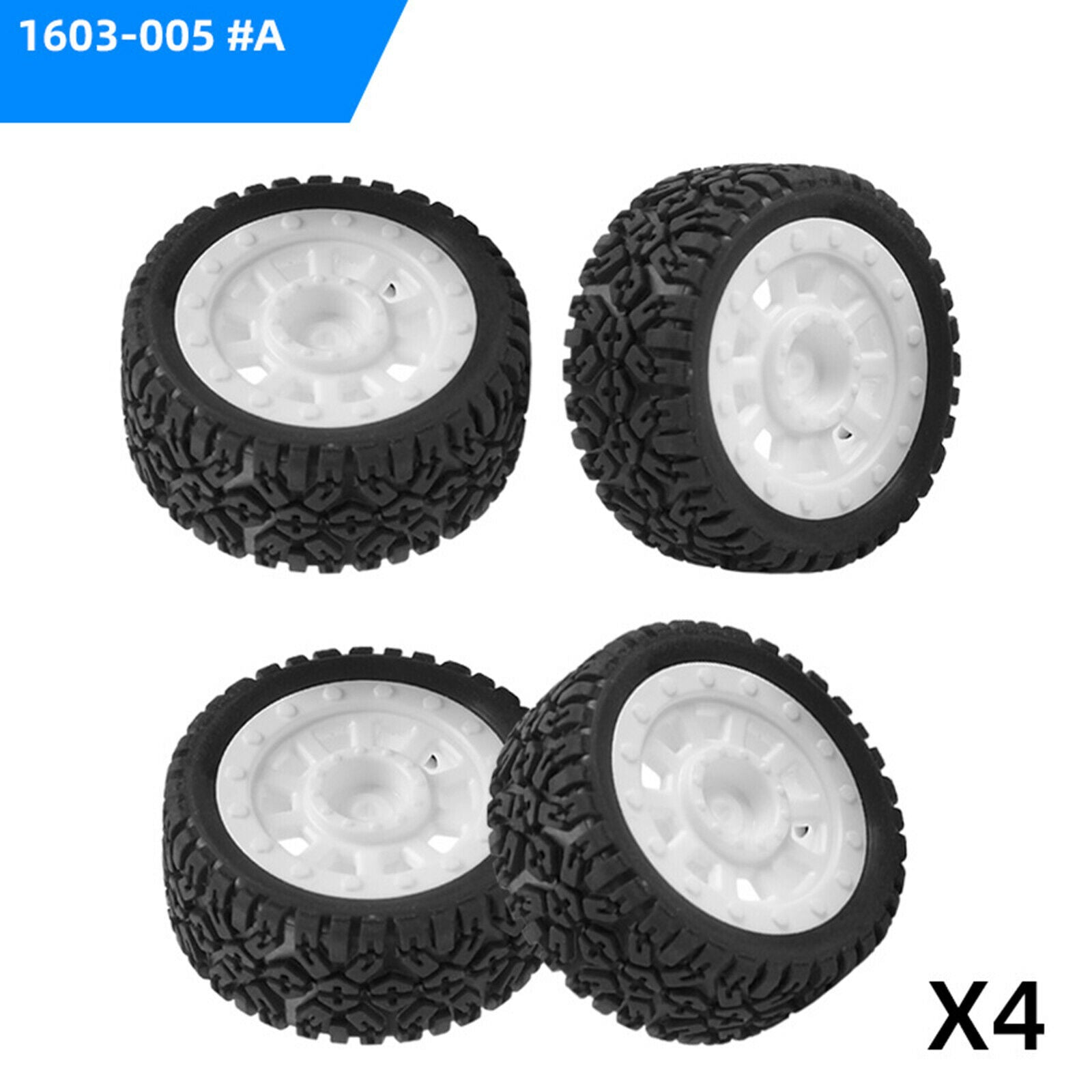 4pcs/set Flat Running Tires Rubber Wheel for SG-1603 1/16 Racing Truck DIY