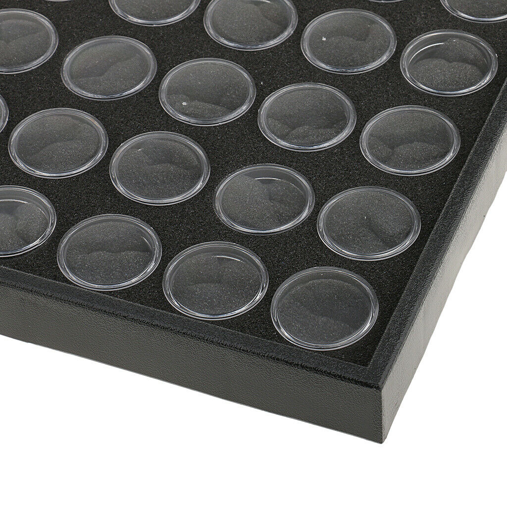 2 Pieces 50 Grids Nail Glitters Rhinestones Organizer Trinket Beads Holder Box