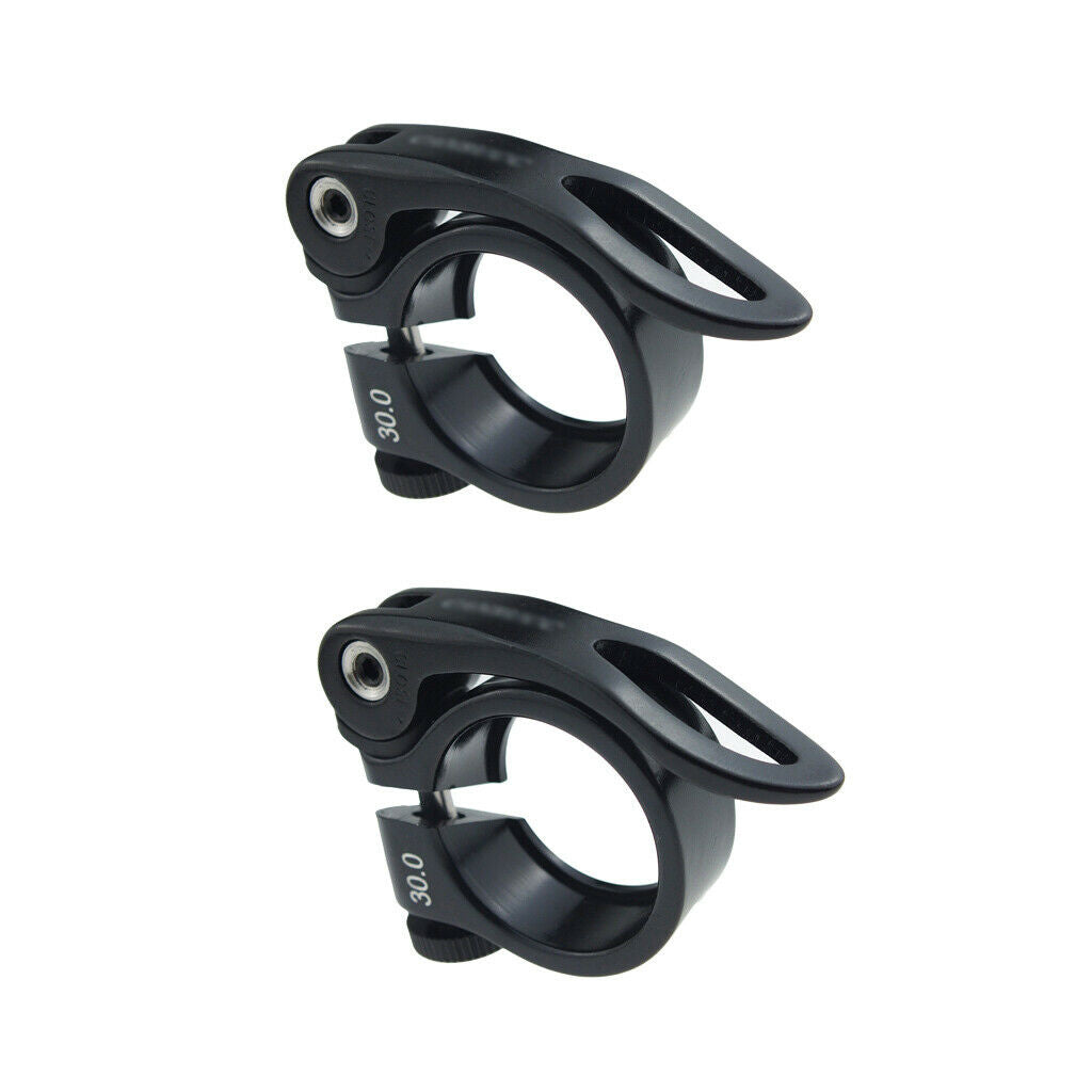 2Pcs 30mm Bike Seat Post Clamp Collar for 25.4/27.2mm Bicycle Seat Post Tube