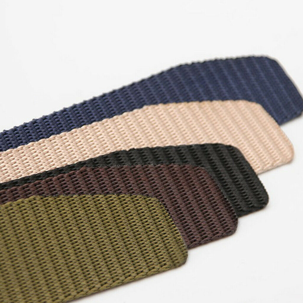2x Unisex Casual Army Nylon Webbing Belt Long Police Utility Waistbelt