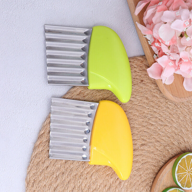 Potato Onion Wave Slicers Salad Corrugated Wrinkled Cutting Chopped Slice.l8