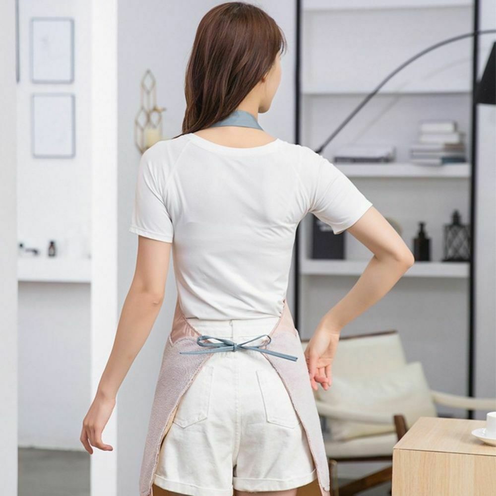 Wipeable Oxford Cloth Kitchen Aprons Home Cleaning Tool Bib Baking Accessories