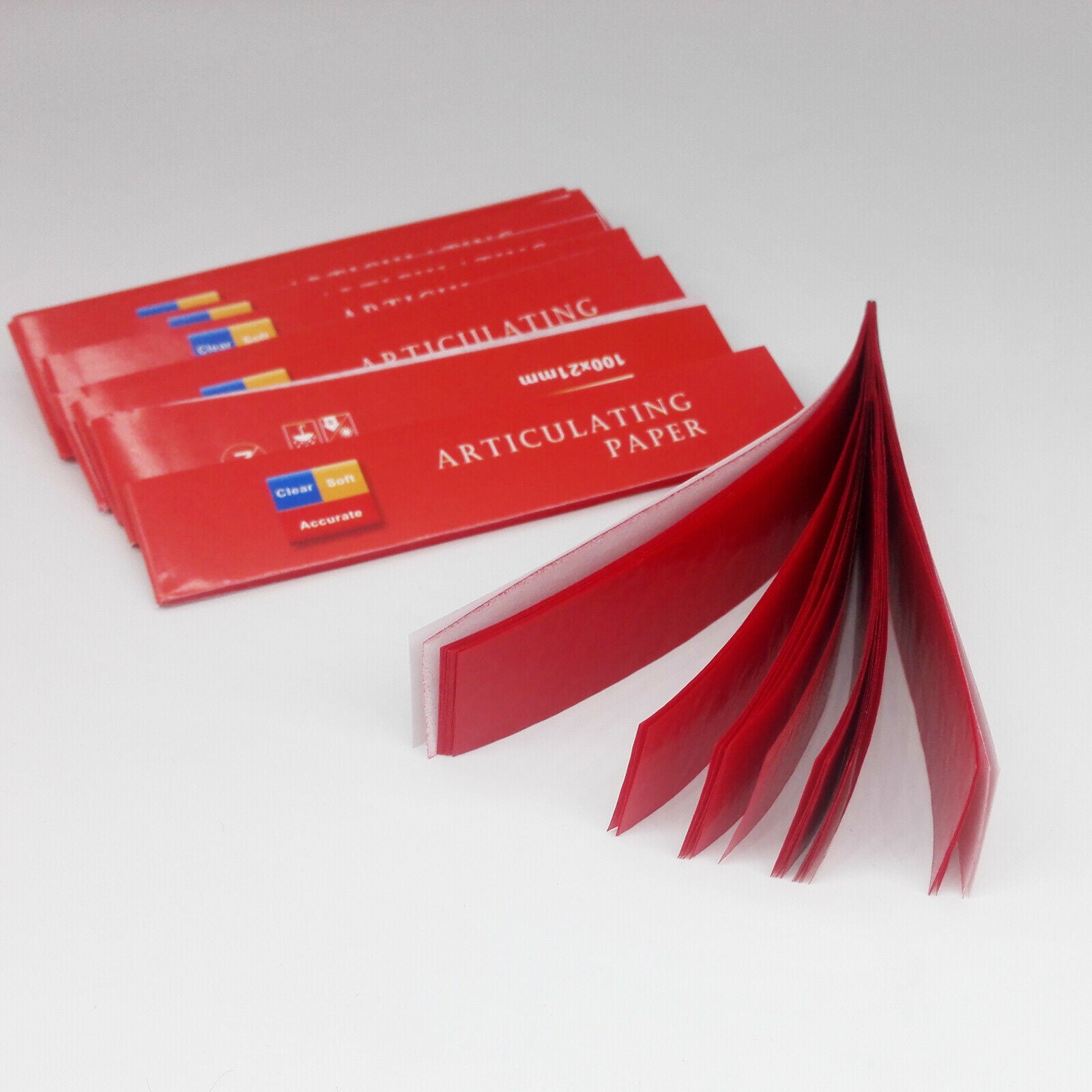 Dental Articulating Paper Thick Thin Red-A Strips 10 books*40 sheets per Box
