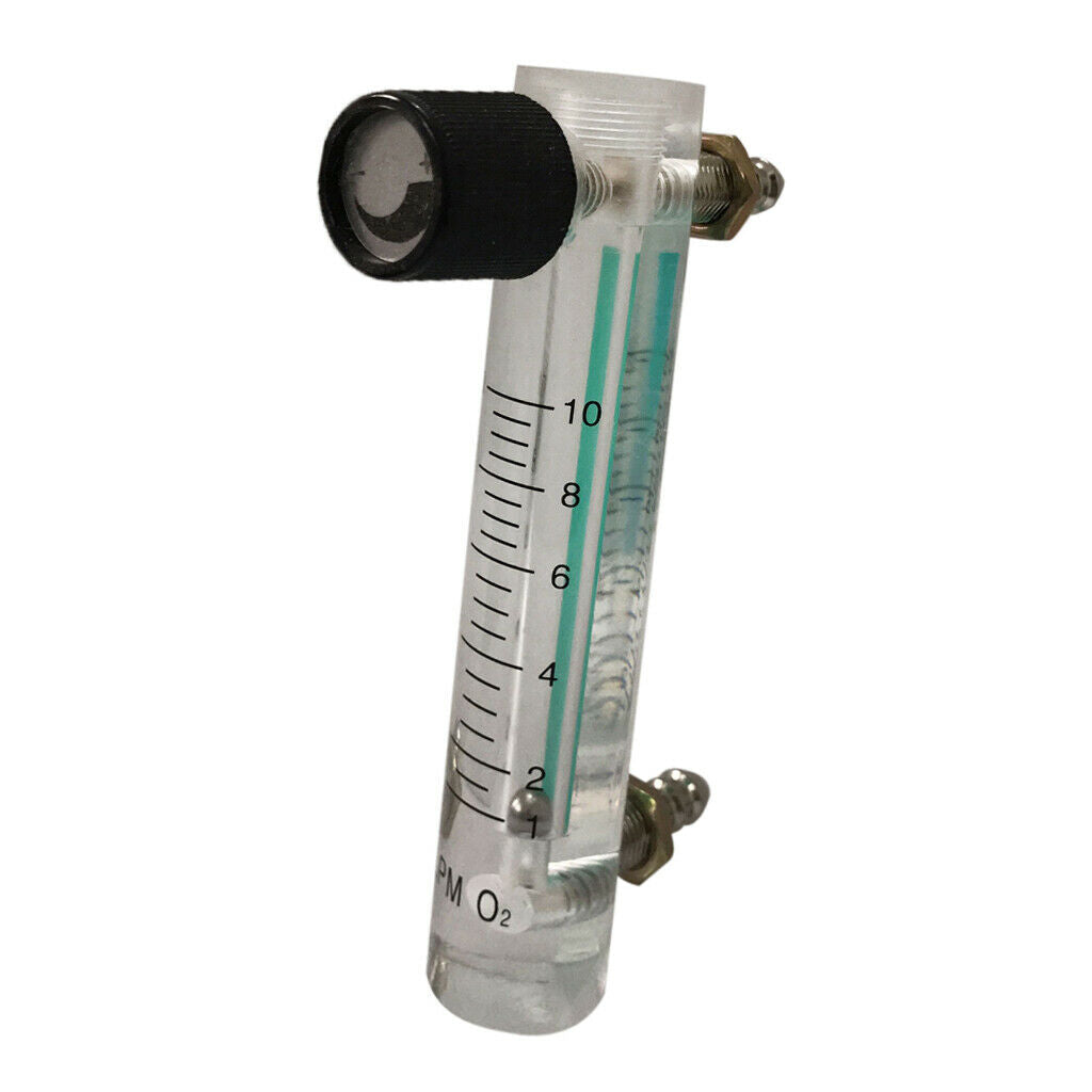 Oxygen Non-pulsating Flow Meter Supplies Copper&Glass with Valve Home 1-10L