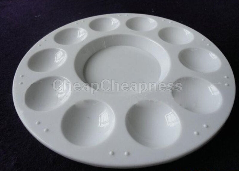 Artist Painting Pallet Plastic Round Palette Paint Wholesale Crafts Art Su.l8