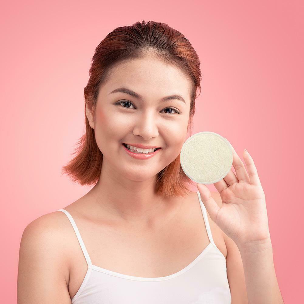 12pcs/set Soft Bamboo Fiber Makeup Remover Towel Tissues Reusable Wipe Pads @