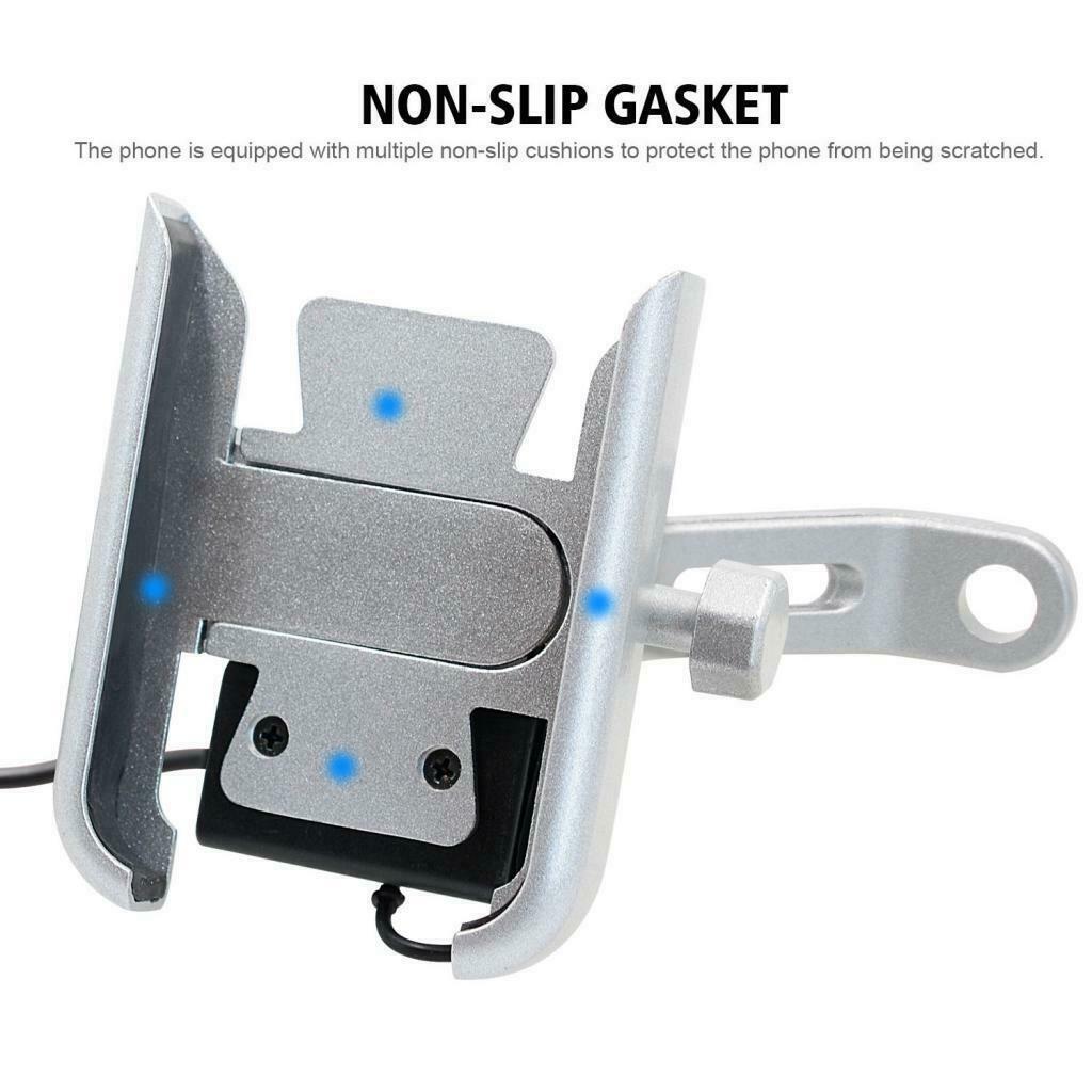 Universal adjustable motorcycle bike mirror base phone holder with