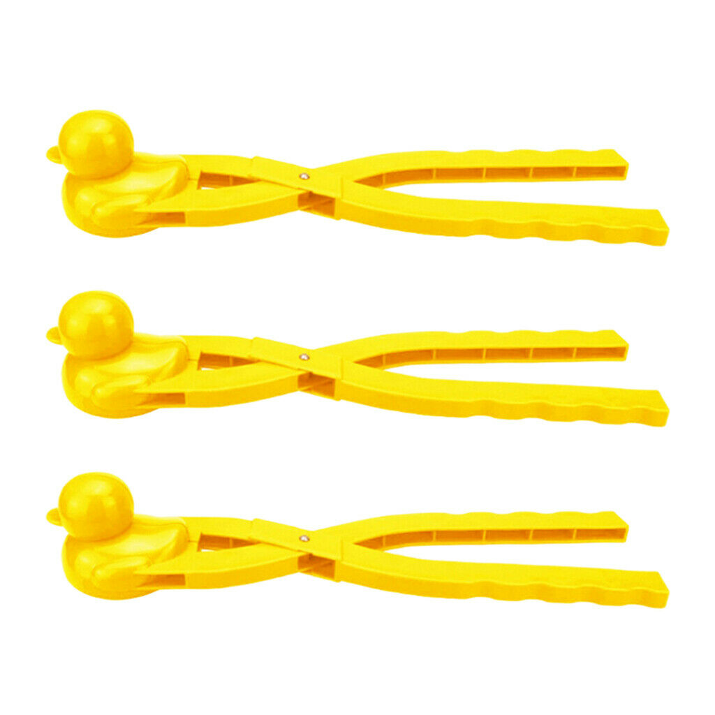 Snow Mold Snowball Maker Clip Snow Toys Tool Winter Outdoor Sport Yellow