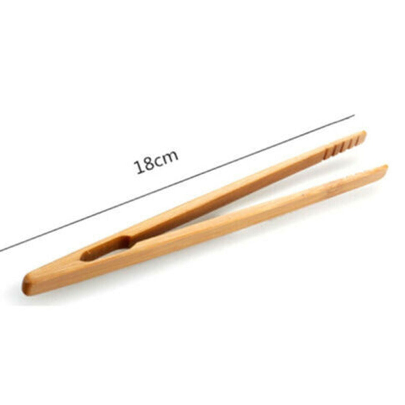2Pcs Wooden Toast Tongs Toaster Bacon Cooking BBQ Food Bread Tong Kitchen Tool