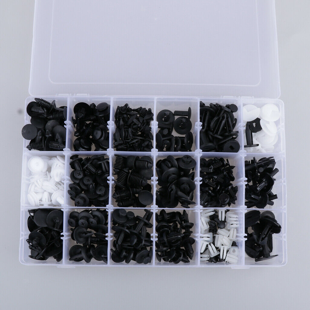 435Pcs Car Body Trim Clips Retainer Bumper Rivets Screw Panel Fastener Kit