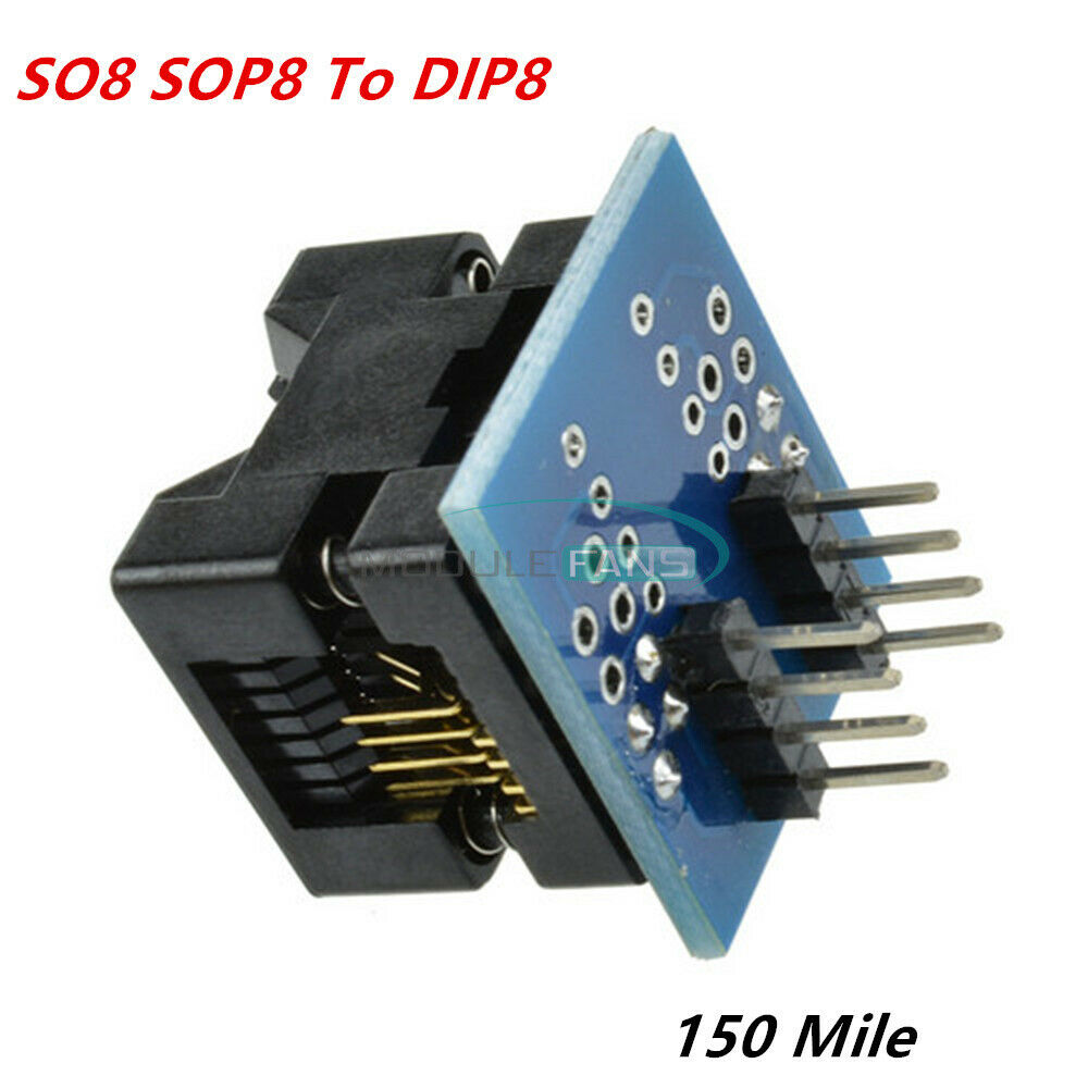 5PCS 150mil SOIC8 SOP8 to DIP8 EZ Programmer Adapter Socket Converter Module