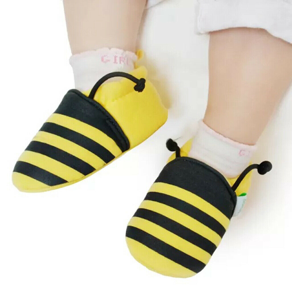 Baby Infant Cartoon Slippers Soft Sole Non Slip Toddler Crib 0-4 Months 1