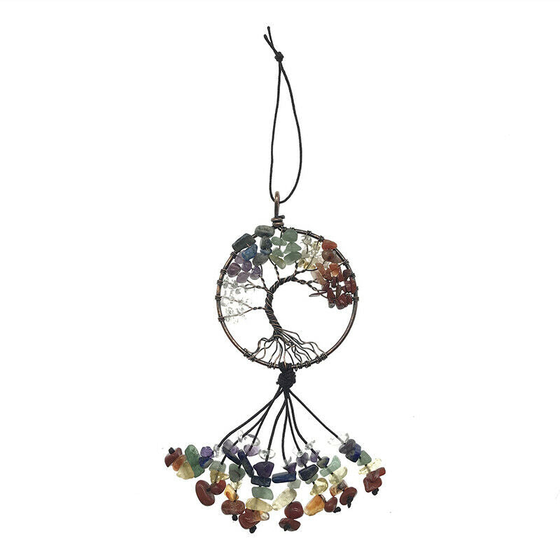 The Tree of Life Crystal Decor Suncatcher Window Garden Hanging Pendant O.l8