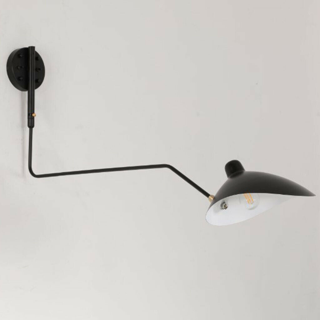 Modern Swing Arm Wall Lamps for Bedrooms Adjustable for Home Hallway Bedside