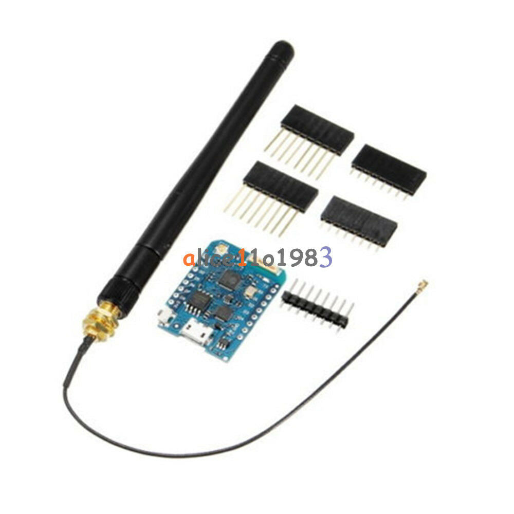 D1 Mini V1.1.0 -16 Module+2.4G Wireless SMA Antenna Extension ESP8266 Connector