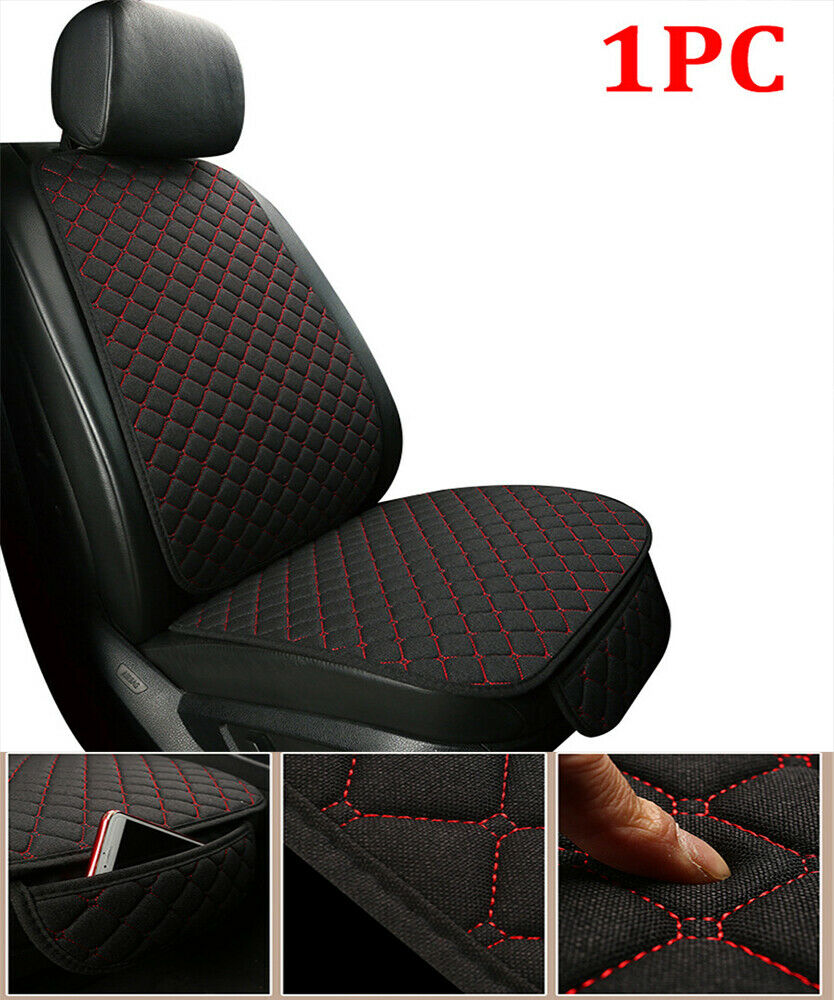 1PC High-end Car Seat Cover with Backrest and Durable Linen for Car Front Seats