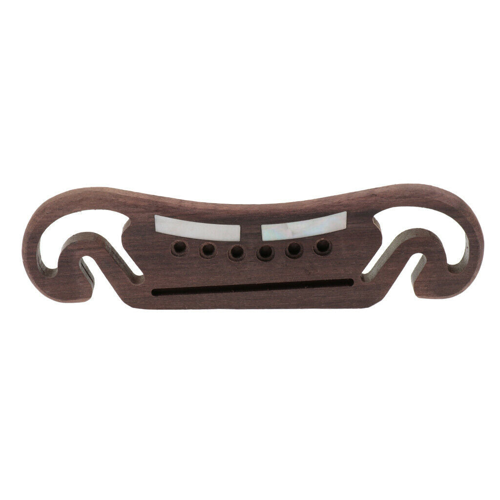 Rosewood Bridge Saddle Rosewood Durable DIY Guitar Replacement Accessories