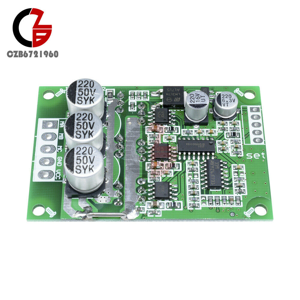DC 12-36V 500W Brushless Motor PWM Control Controller Balanced BLDC Driver Board