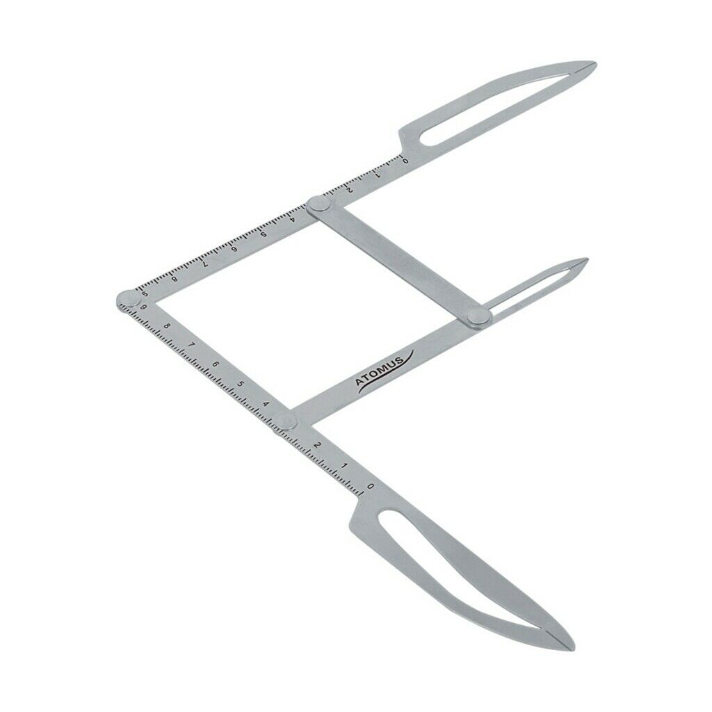 Stainless Calipers Eyebrow Microblading Ratio Measure Tool + Shaper Ruler