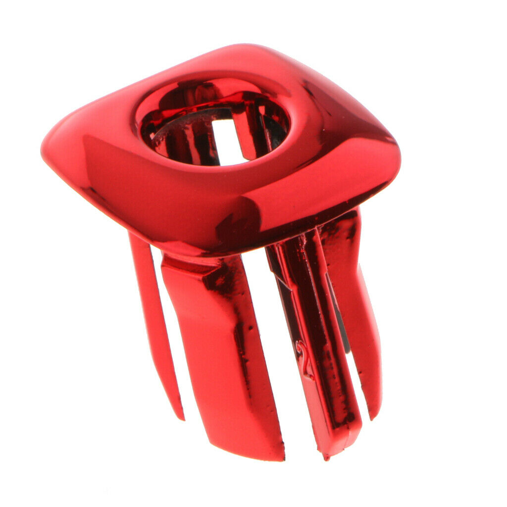 Car Door Window Pin Locking Knob Button Cover Trim for BMW F10 F18 Blue+Red
