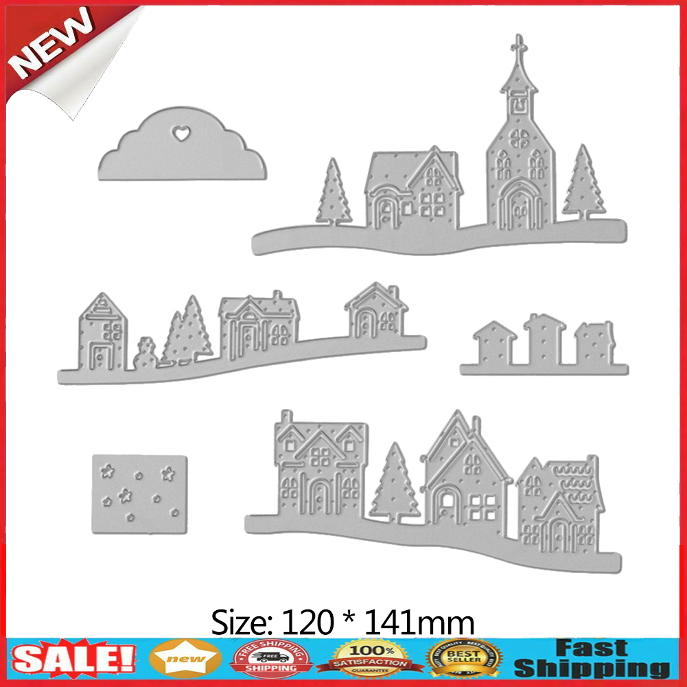 House Metal Cutting Dies for DIY Scrapbooking Paper Card Embossing Die Cuts @
