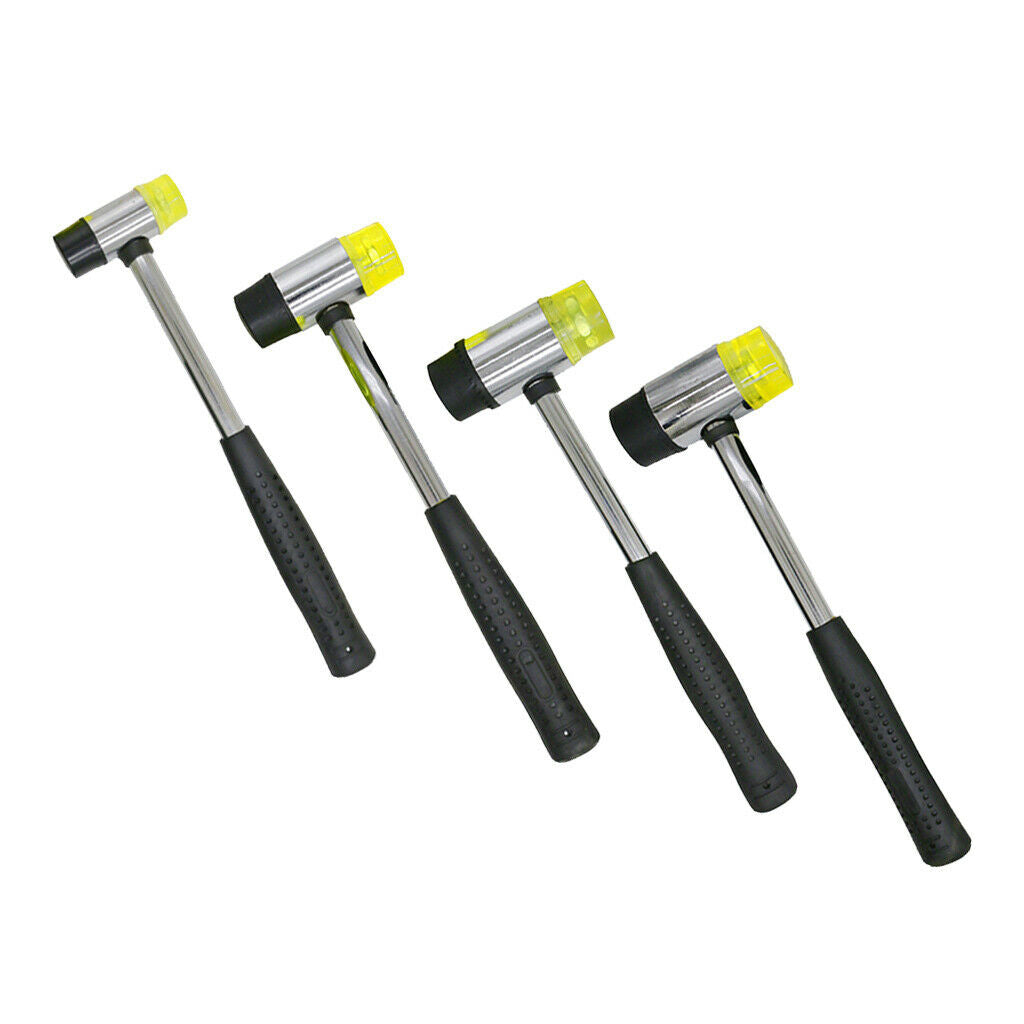 25mm Dual Head Plastic and Rubber Hammer Mallet for Jewelry, Leather Crafts,