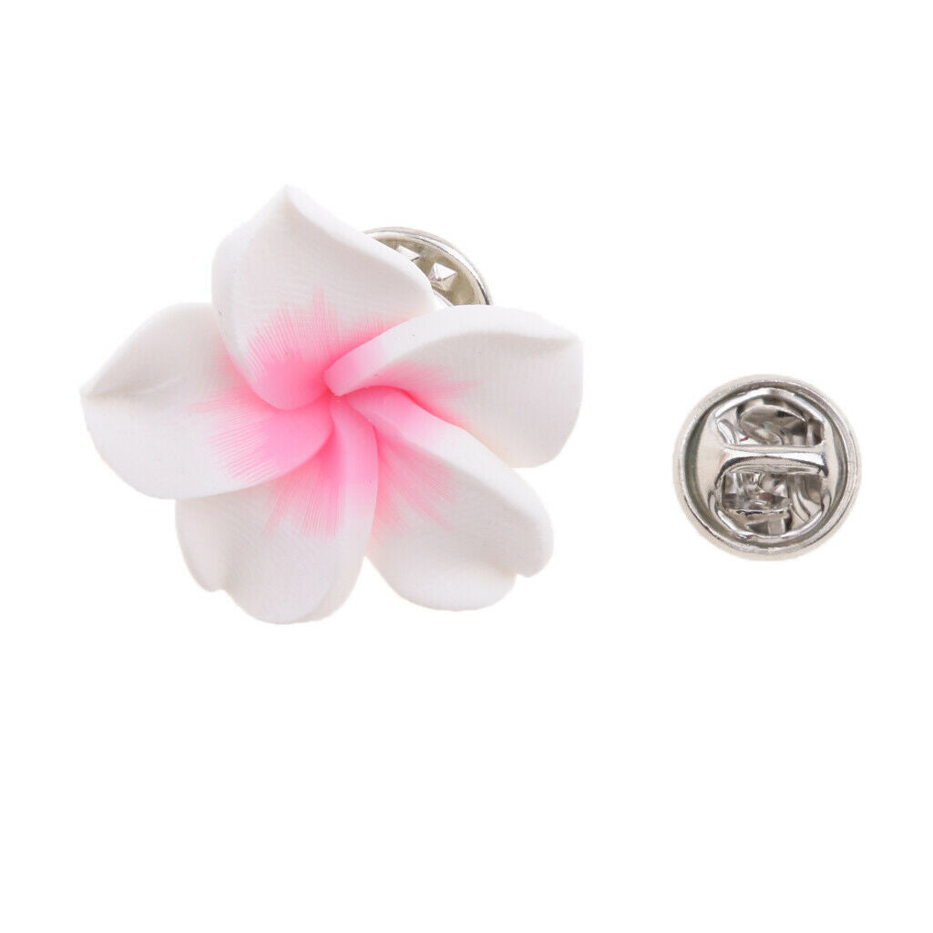 Women Men's Dress Flower Brooch Pin Corsage for Party Wedding Xmas White2