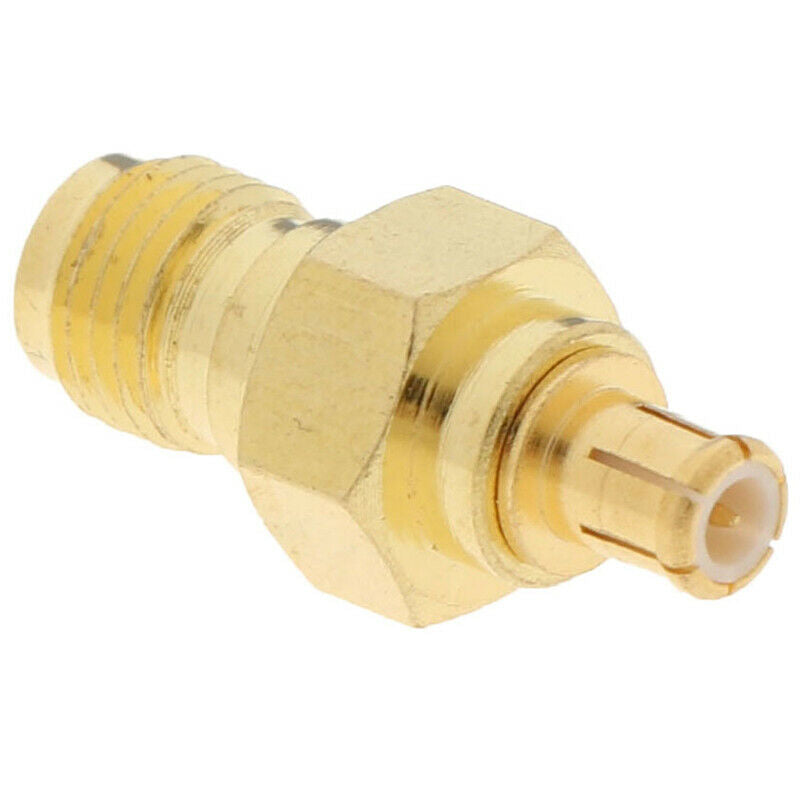 2Pcs Sma Female To Mcx Male Plug Coaxial Adapter Connector Converter DD