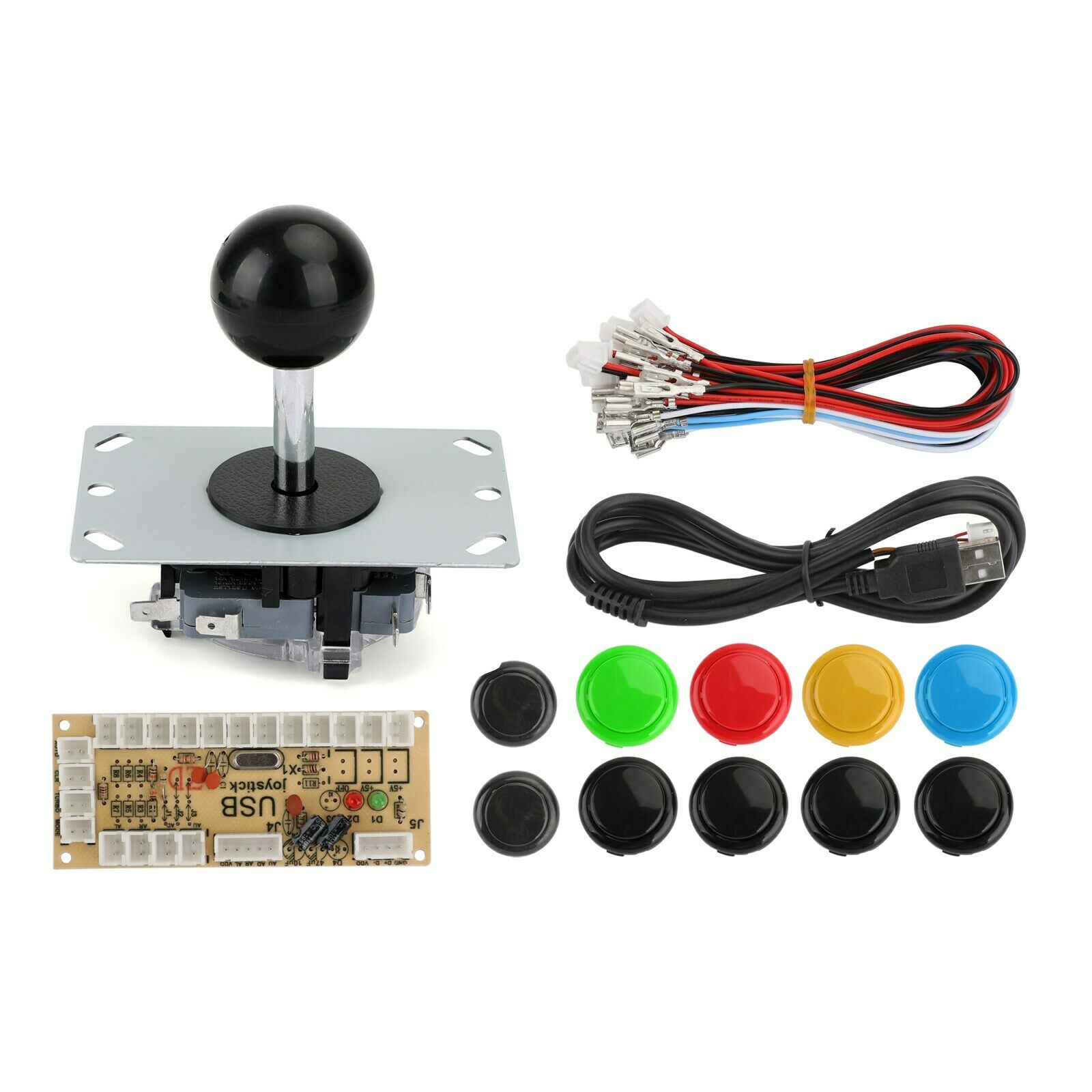 Arcade Game DIY Kits no Delay Buttons+Joystick+USB Encoder Fit for MAME PC  BS5
