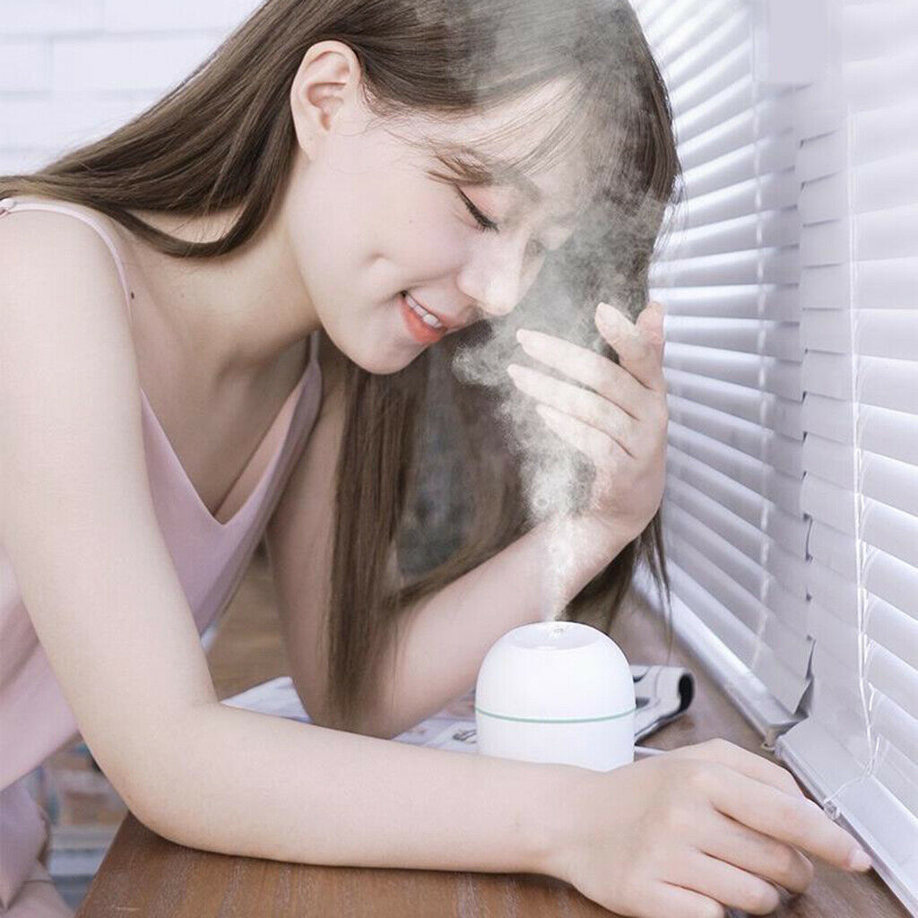 220ml Ultrasonic Humidifier for Bedroom Quiet Cool Mist Air Lightweight Portable