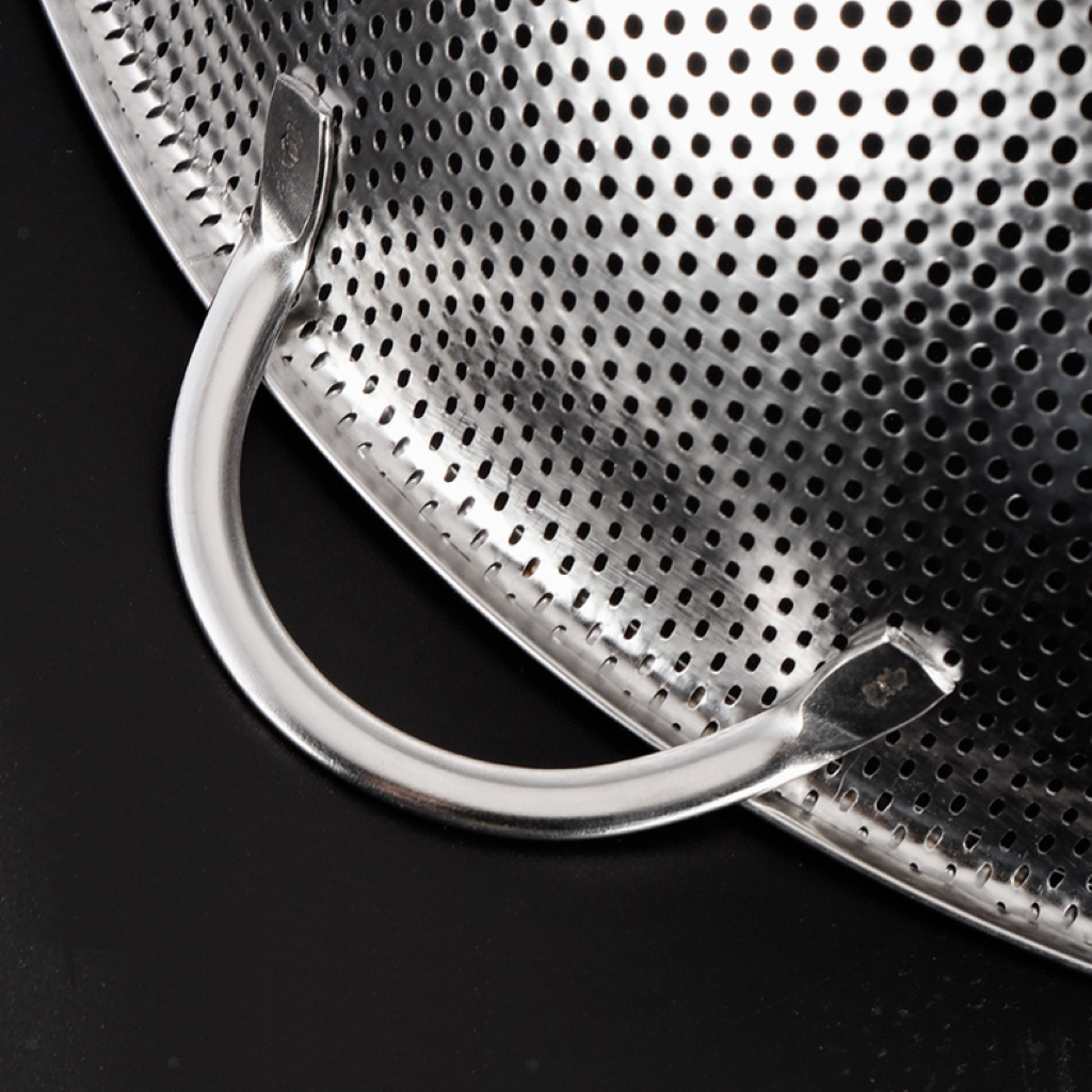 Stainless Steel Strainer Rice Sifter Dishwasher Safe Tableware Drainer 38cm