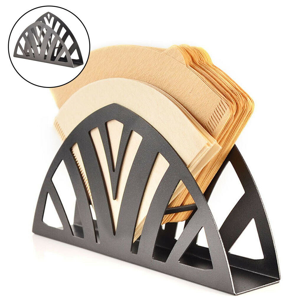 Iron Coffee Filter Holders Rack Household Kitchen Coffee Organizer Tools