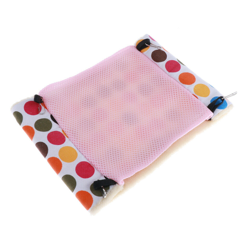 Small Animals Hammock Sleeping Bed Nest for Small Pet Squirrel Mice  Pink