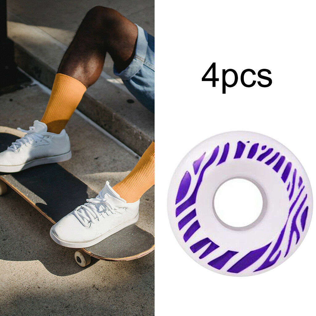 4pcs/set Replacement PU Outdoor Inline Hockey Skate Wheels 80A 55x32mm