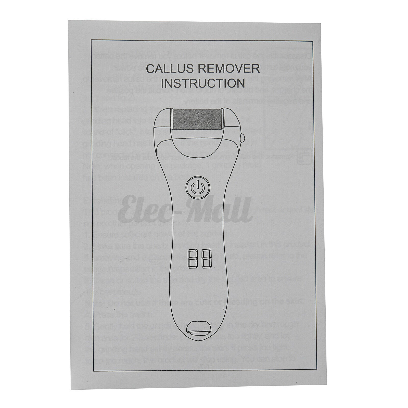Electric Foot Grinder File Machine Dead Skin Callus Remover Pedicure Tool