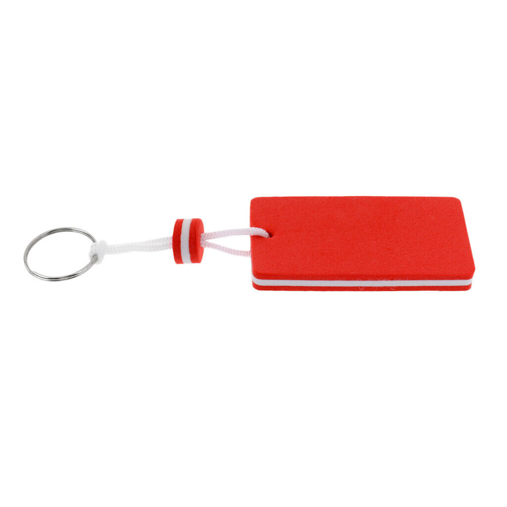 2Pcs EVA Floating Keyring Sailing Kayak Marine Boat Novelty Keychain Red Pink