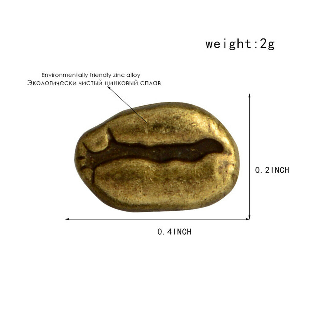 4 pcs Coffee Beans Shaped Pins Brooch Collar Lapel Pin