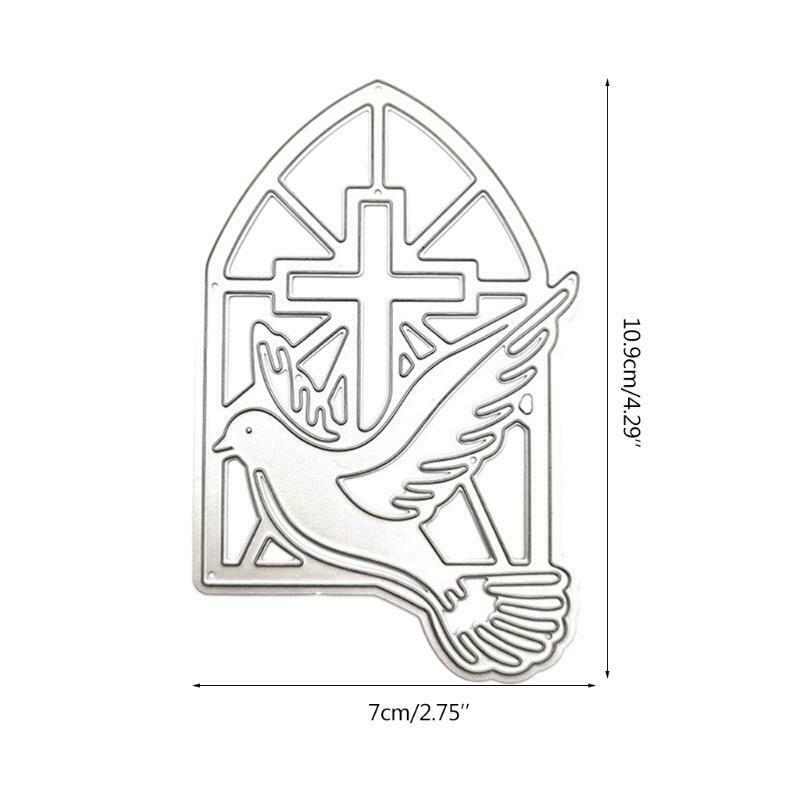 Christian Peace Dove Metal Cutting Dies Stencil Scrapbooking DIY Album Stamp