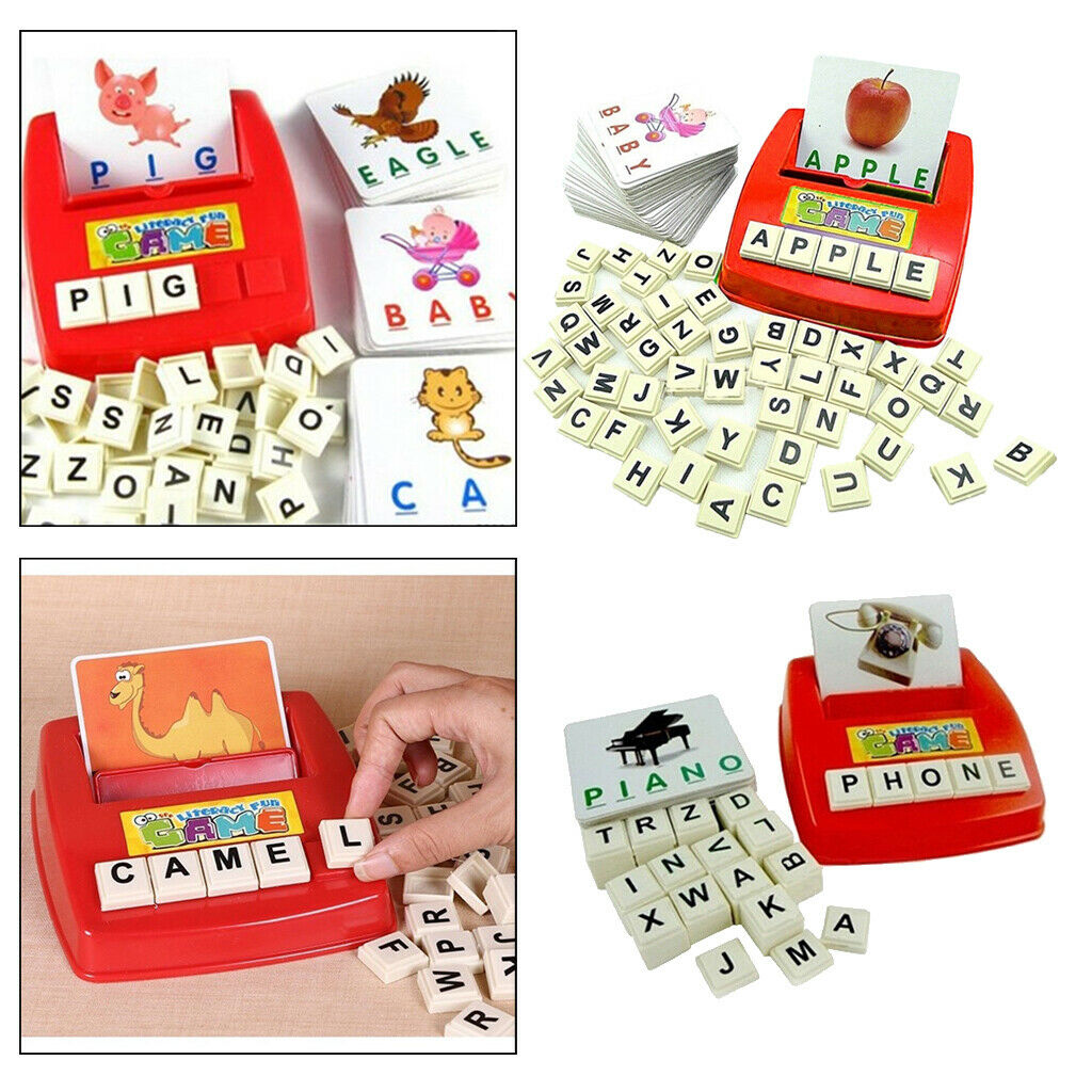 Funny Learning Machine Toys Kids Educational Letters Card 26Letters+30Cards