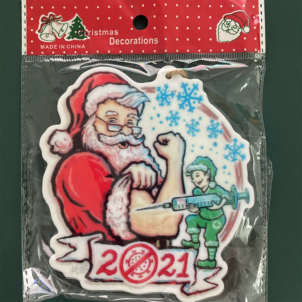 2021 Christmas Tree Pendant Ornament Santa Claus Xmas Tree Creative Hanging New