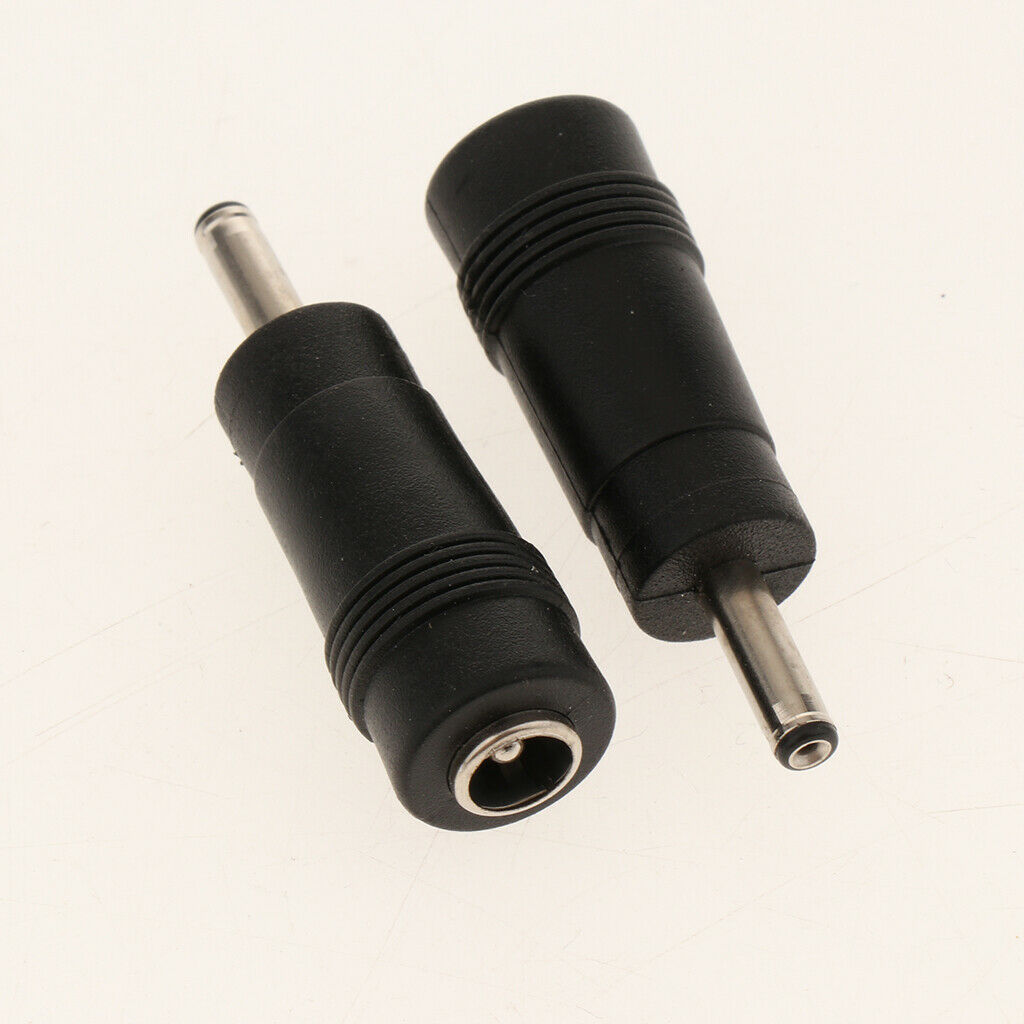 Lovoski 10 Pieces DC 5.5x2.1mm Female to 3.5x1.1mm Male Laptop Adapter
