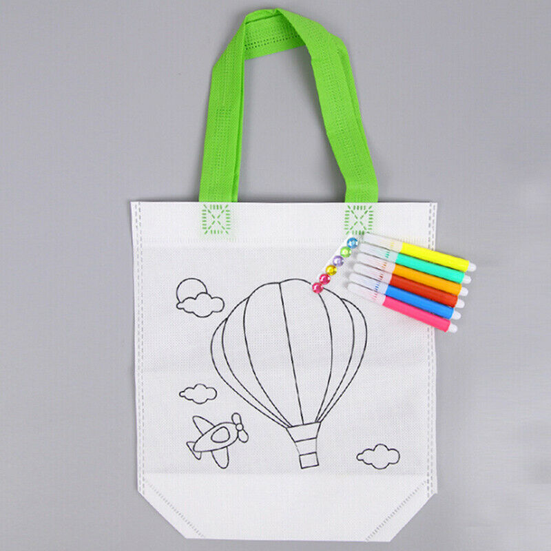 Kids DIY drawing craft color bags children learning toys with watercolor .l8
