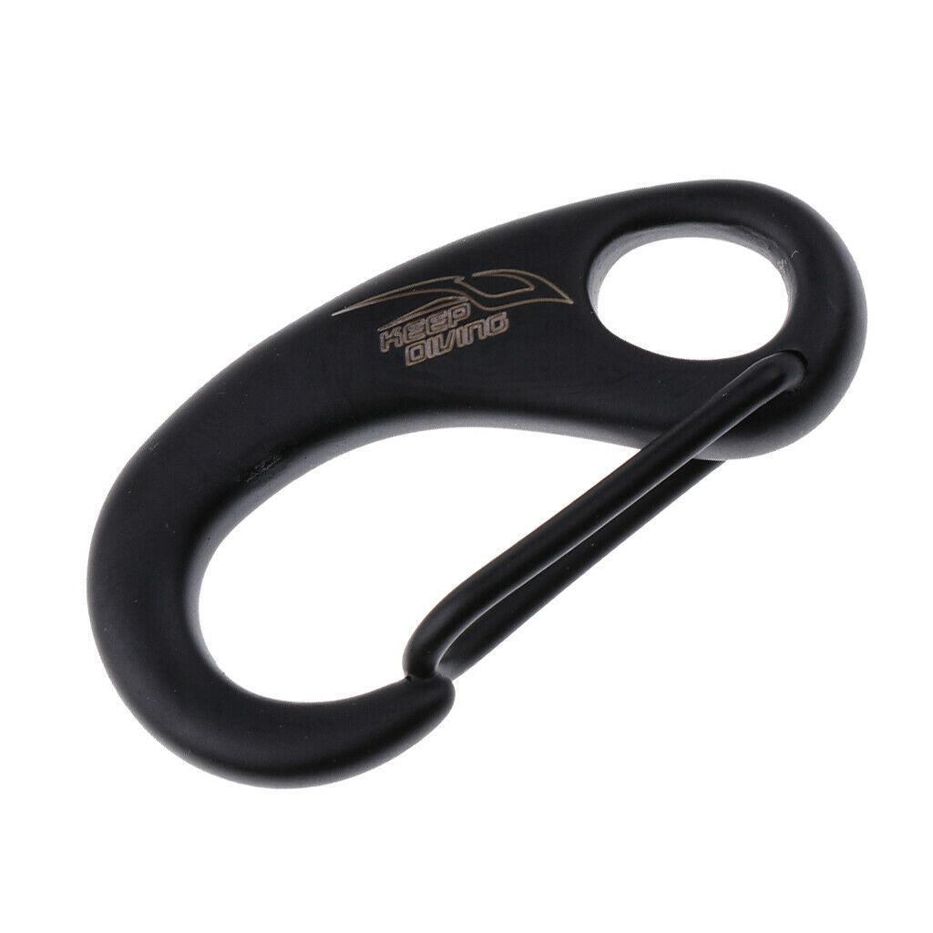 2Pcs/Set Scuba Diving Dive Spring Snap Hook Carabiner Clip, 316 Stainless Steel,