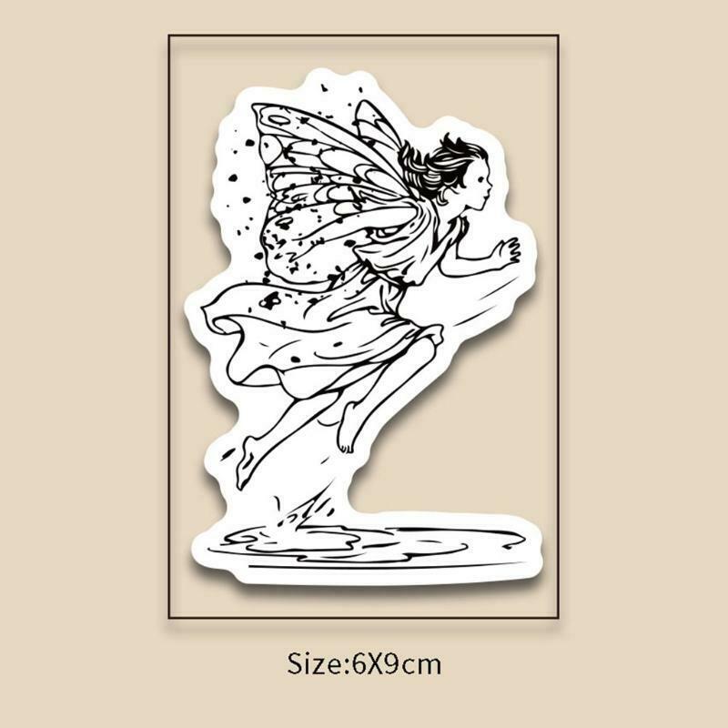 Rainy Fairy Silicone Clear Seal Stamp DIY Scrapbooking Embossing Photo Album