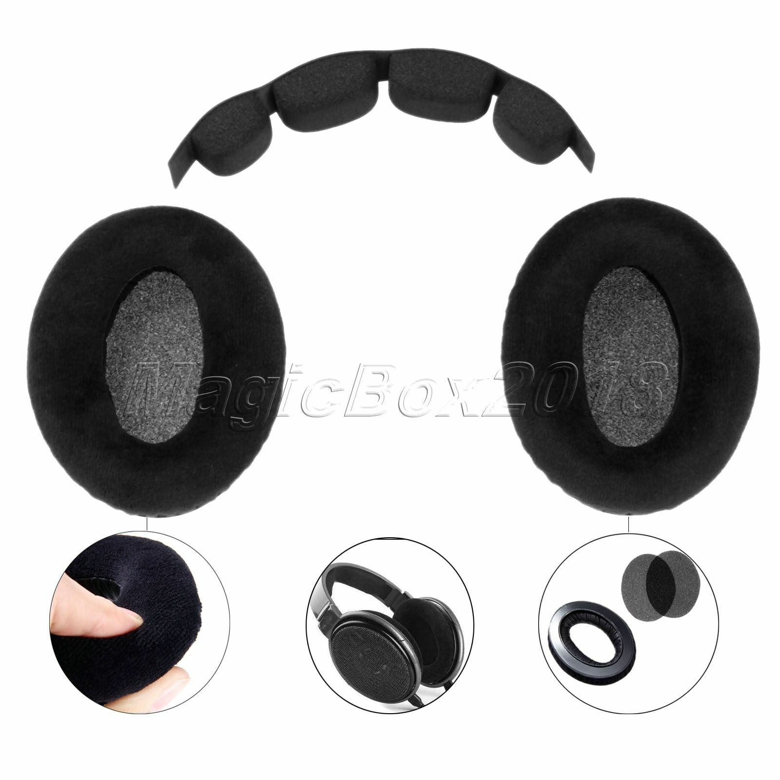 Earpads Foam Pad Headband For Sennheiser HD545 HD580 HD565 HD600 HD650 Headphone
