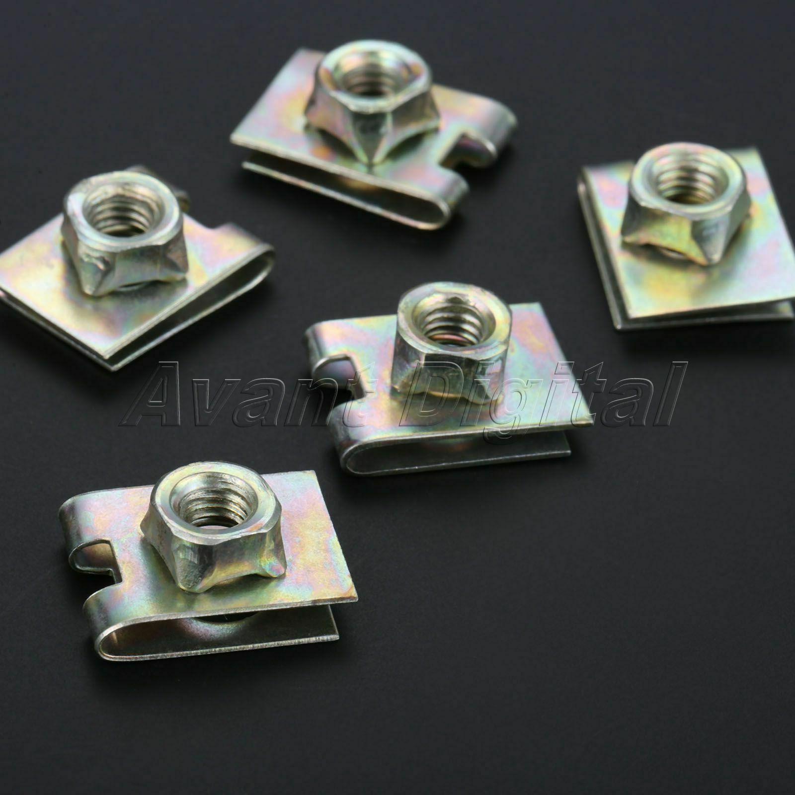 Wholesale 20Pcs Car Nuts Speed Clips-U 22x16mm Fasteners Retaining Rivets Metal